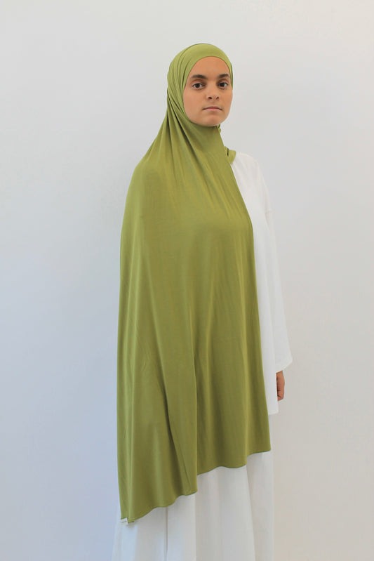 HIJAB JERSEY BAMBOO VERT OLIVE