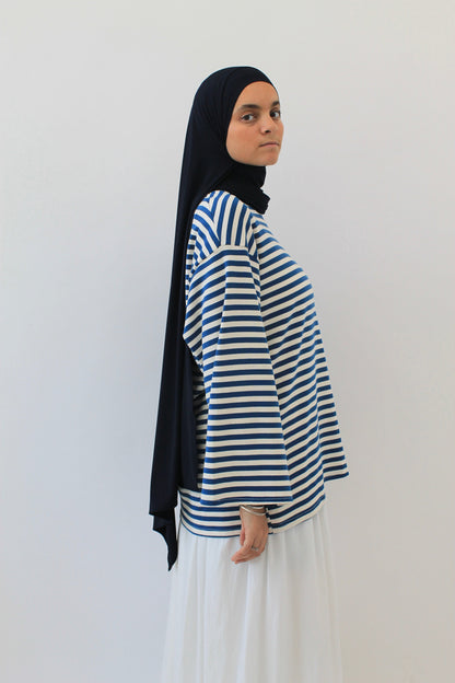 T-Shirt Marinière Bleu nuit