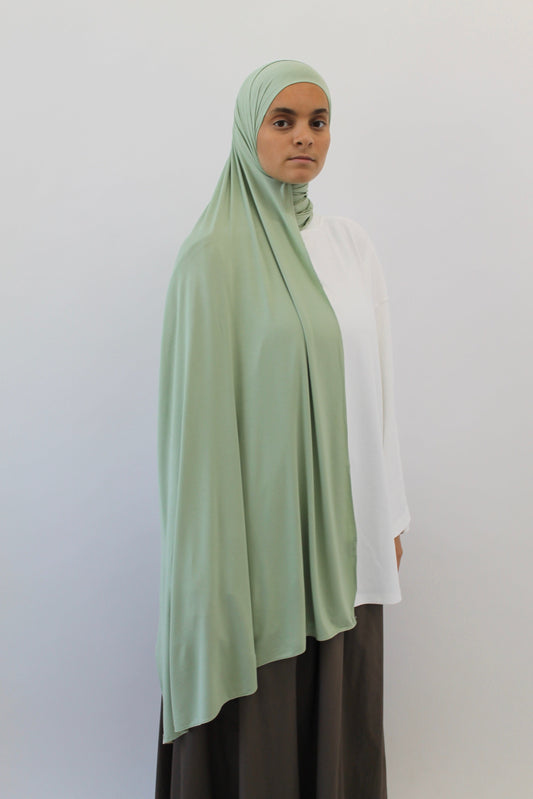 HIJAB JERSEY BAMBOO VERT PASTEL