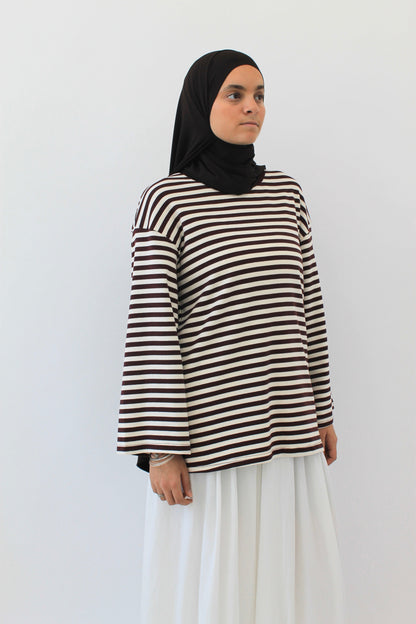 T-Shirt Marinière Rouge