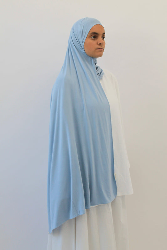 HIJAB JERSEY BAMBOO BLEU CLAIR